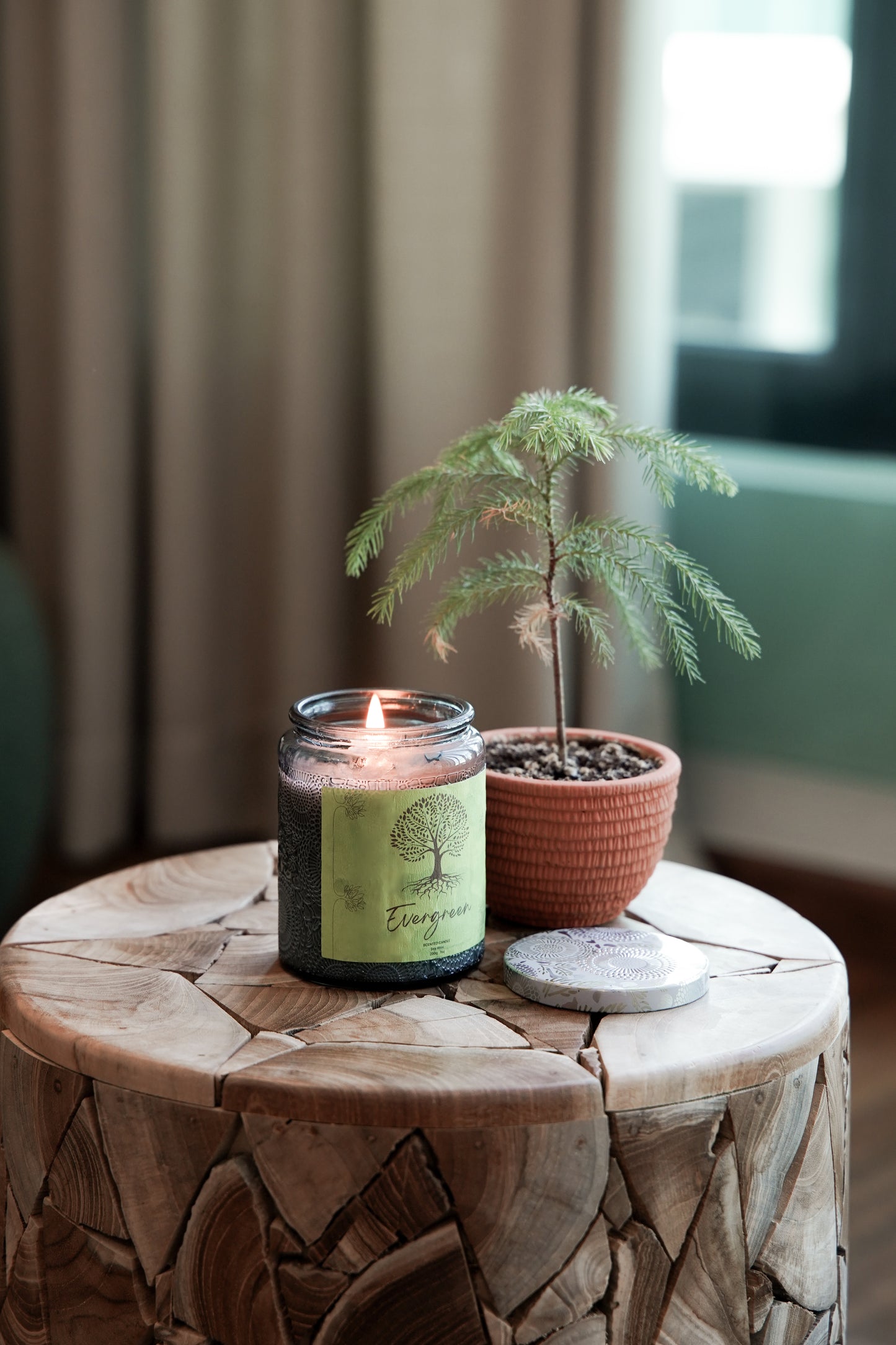 Evergreen Candle